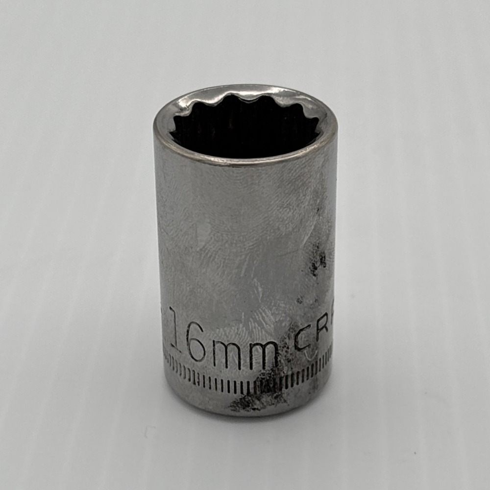 Craftsman USA 16mm 1/2" Drive 12 Point Socket 44266 Inverted G1 USA
